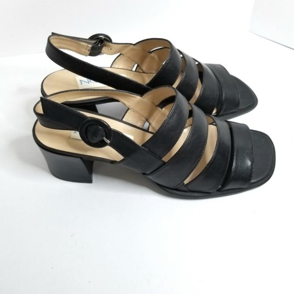 NCCLUB Black Sandels with Block Heel - Picture 2 of 6